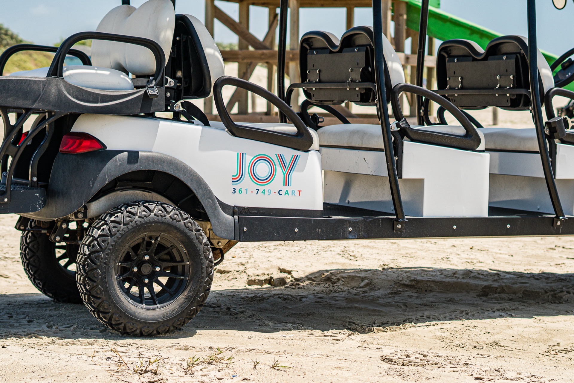 JOY 361-749-CART decal on cart side